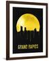 Grand Rapids Skyline Yellow-null-Framed Art Print