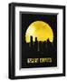 Grand Rapids Skyline Yellow-null-Framed Art Print