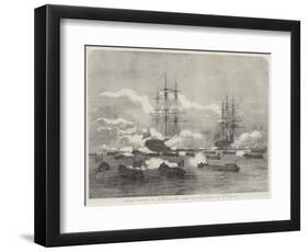 Grand Review at Spithead, the Boat Attack-Edward Duncan-Framed Giclee Print