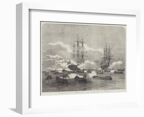 Grand Review at Spithead, the Boat Attack-Edward Duncan-Framed Giclee Print