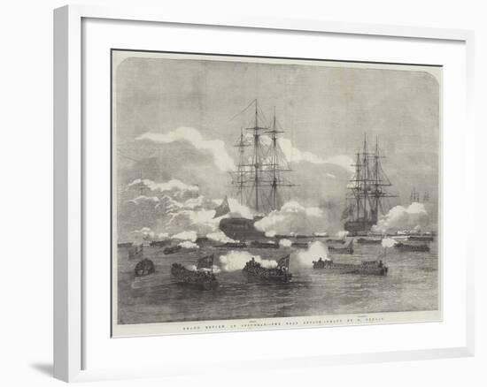 Grand Review at Spithead, the Boat Attack-Edward Duncan-Framed Giclee Print