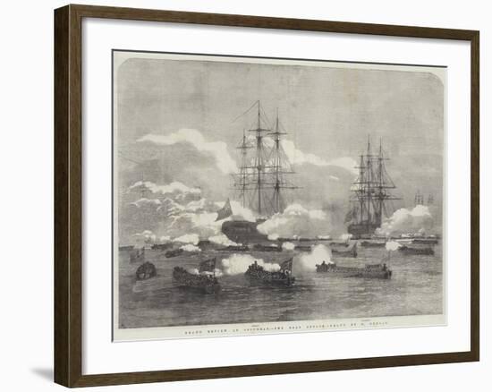 Grand Review at Spithead, the Boat Attack-Edward Duncan-Framed Giclee Print