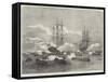 Grand Review at Spithead, the Boat Attack-Edward Duncan-Framed Stretched Canvas