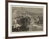 Grand Review before the Prince of Wales at Delhi, Charge of Native Cavalry-Samuel Edmund Waller-Framed Giclee Print