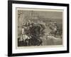 Grand Review before the Prince of Wales at Delhi, Charge of Native Cavalry-Samuel Edmund Waller-Framed Giclee Print