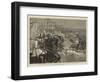 Grand Review before the Prince of Wales at Delhi, Charge of Native Cavalry-Samuel Edmund Waller-Framed Giclee Print