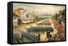 Grand Review of Armies at End of Civil War, Pennsylvania Avenue, Washington D.C., c.1865-null-Framed Stretched Canvas