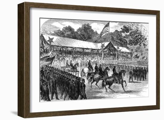 Grand Review of the Union Army, Washington, 1865-null-Framed Art Print