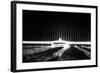 Grand Review on the Searchlight-Illuminated Zeppelin Field at Nuremberg Rally-null-Framed Photo