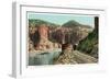 Grand River Canyon, Colorado, View of the Canyon from Train Tracks-Lantern Press-Framed Art Print