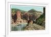 Grand River Canyon, Colorado, View of the Canyon from Train Tracks-Lantern Press-Framed Premium Giclee Print