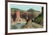 Grand River Canyon, Colorado, View of the Canyon from Train Tracks-Lantern Press-Framed Premium Giclee Print