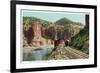 Grand River Canyon, Colorado, View of the Canyon from Train Tracks-Lantern Press-Framed Premium Giclee Print