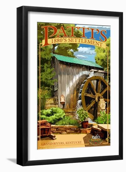 Grand Rivers, Kentucky - Patti's Settlement-Lantern Press-Framed Art Print