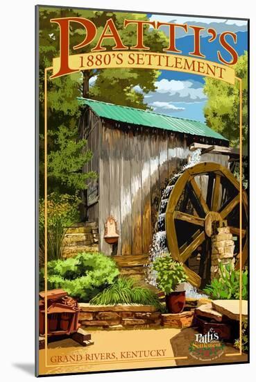 Grand Rivers, Kentucky - Patti's Settlement-Lantern Press-Mounted Art Print