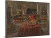 Grand Salon with Red Roses-Susan Ryder-Stretched Canvas