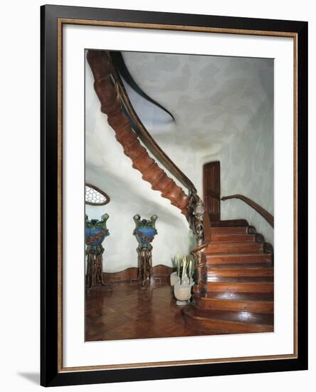 Grand Staircase, Batllo House, Barcelona-null-Framed Photographic Print