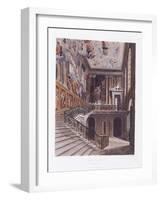 Grand Staircase, Hampton Court-William Henry Pyne-Framed Giclee Print