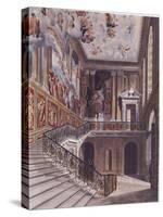 Grand Staircase, Hampton Court-William Henry Pyne-Stretched Canvas