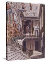 Grand Staircase, Hampton Court-William Henry Pyne-Stretched Canvas