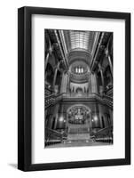 Grand Staircase Illinois State Capitol BW-Steve Gadomski-Framed Photographic Print