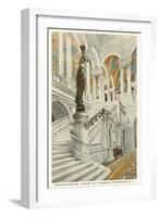 Grand Staircase, Library of Congress, Washington D.C.-null-Framed Art Print