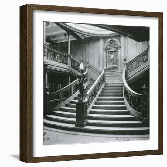 Grand Staircase of the Titanic-Science Source-Framed Giclee Print