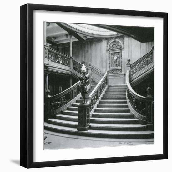 Grand Staircase of the Titanic-Science Source-Framed Giclee Print