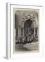 Grand Staircase of the Vatican, Funeral Procession of a Pope-null-Framed Giclee Print