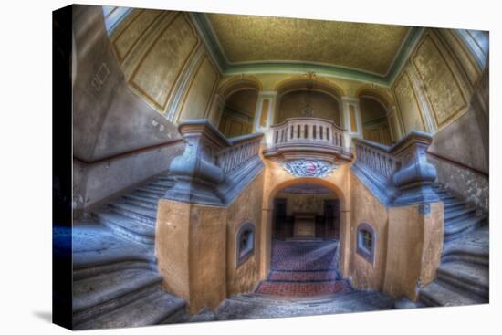 Grand Stairway Interior-Nathan Wright-Stretched Canvas