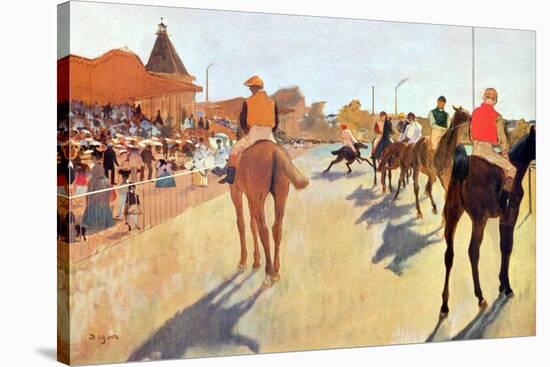 Grand Stand-Edgar Degas-Stretched Canvas