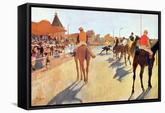 Grand Stand-Edgar Degas-Framed Stretched Canvas