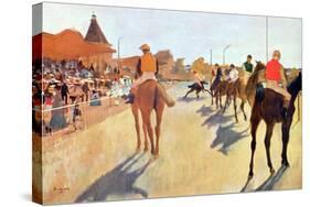 Grand Stand-Edgar Degas-Stretched Canvas