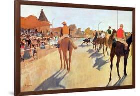 Grand Stand-Edgar Degas-Framed Premium Giclee Print