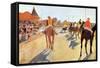 Grand Stand-Edgar Degas-Framed Stretched Canvas