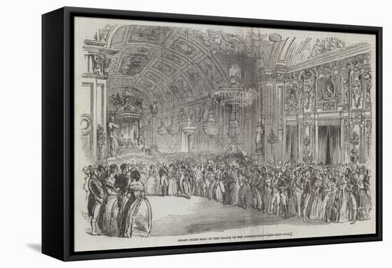 Grand State Ball at the Palace of the Luxembourg-null-Framed Stretched Canvas