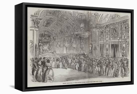 Grand State Ball at the Palace of the Luxembourg-null-Framed Stretched Canvas