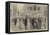 Grand State Ball at Windsor Castle-null-Framed Stretched Canvas