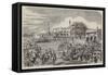 Grand State Procession of the Nawab of Moorshedabad-null-Framed Stretched Canvas