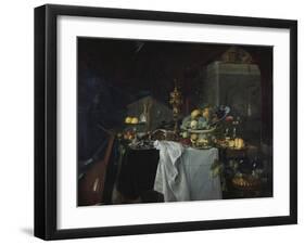 Grand Still-Life with Golden Goblet and Fruit, 1640-Jan Davidsz. de Heem-Framed Giclee Print