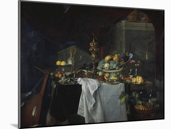 Grand Still-Life with Golden Goblet and Fruit, 1640-Jan Davidsz. de Heem-Mounted Giclee Print