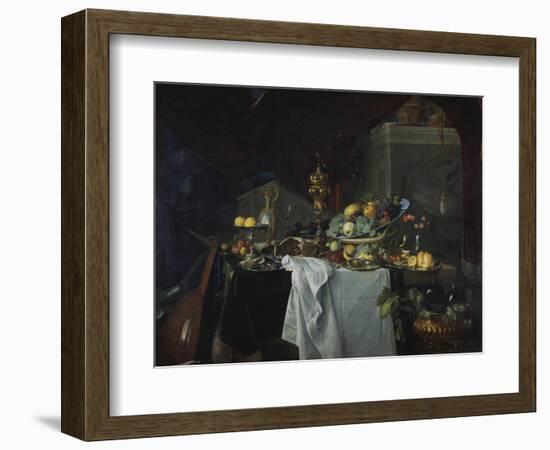 Grand Still-Life with Golden Goblet and Fruit, 1640-Jan Davidsz. de Heem-Framed Giclee Print