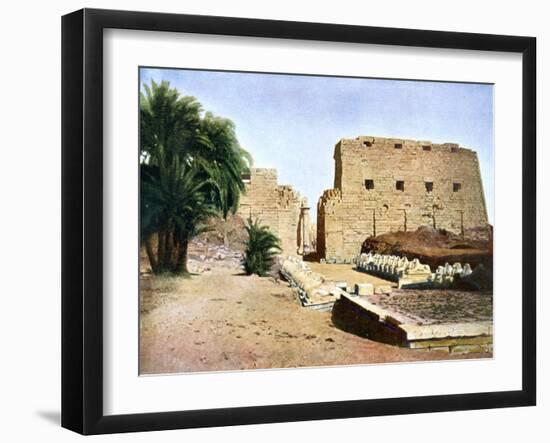 Grand Temple of Amun-Re, Karnak, Luxor, Egypt, 20th Century-null-Framed Giclee Print