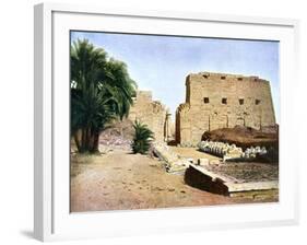 Grand Temple of Amun-Re, Karnak, Luxor, Egypt, 20th Century-null-Framed Giclee Print