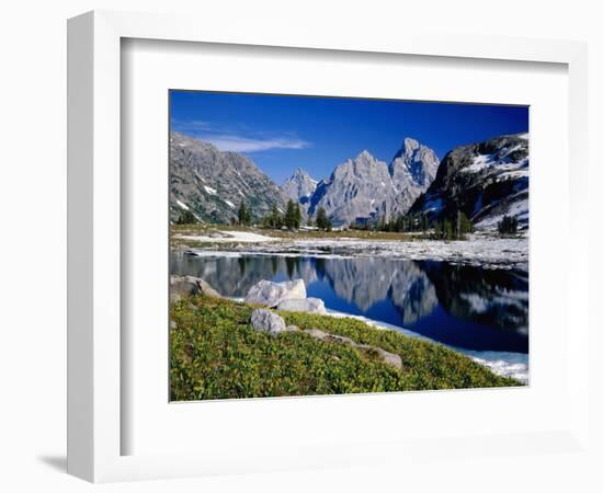 Grand Teton Behind Lake Solitude-James Randklev-Framed Photographic Print