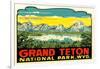 Grand Teton Decal-null-Framed Art Print