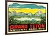 Grand Teton Decal-null-Framed Art Print