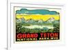 Grand Teton Decal-null-Framed Art Print