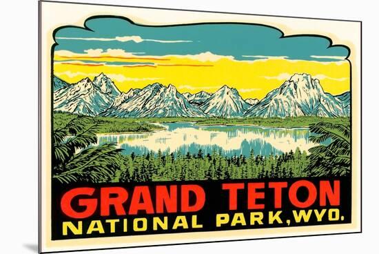 Grand Teton Decal-null-Mounted Art Print
