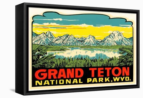 Grand Teton Decal-null-Framed Stretched Canvas